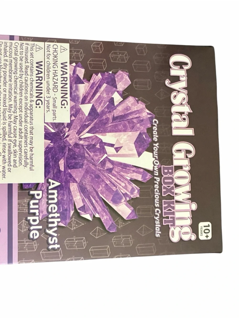 Toysmith Crystal Growing Box Kit Amethyst Purple & Topaz Yellow Science Kit 2pk